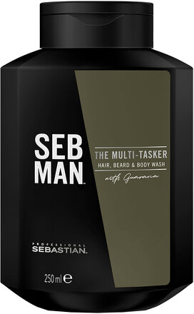 Seb Man The Multitasker 3In1 Hair Beard And Body Wash Beauty MEN Beard & Mustache Beard Shampoo Shower Gel Nude Sebastian Professional*Betinget Tilbud