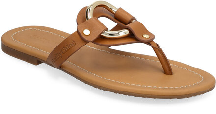 Hana Designers Sandals Flat Brown See By Chloé