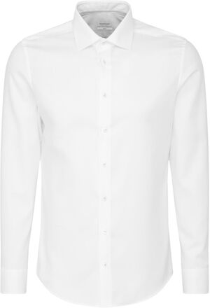 Business Kent Patch3 Tops Shirts Business White Seidensticker