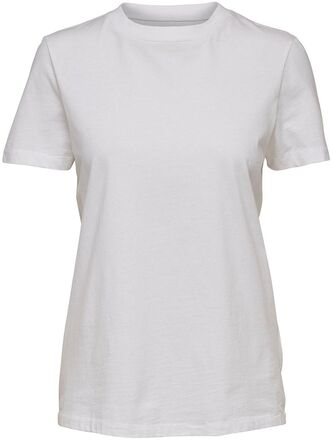 Slfmy Perfects Teeox Cut T-shirts & Tops Short-sleeved Hvit Selected Femme*Betinget Tilbud