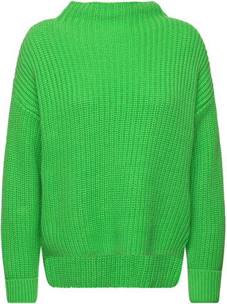 Slfselma Ls Knit Pullover Noos Tops Knitwear Jumpers Green Selected Femme