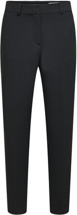 Slfrita-Ria Mw Cropped Pant Fd Noos Bottoms Trousers Chinos Black Selected Femme