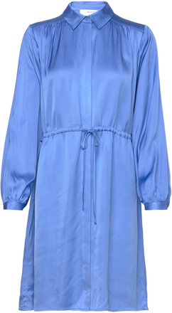 Slfthea Ls Short Dress B Dresses Shirt Dresses Blue Selected Femme