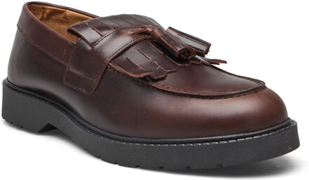 Slhtim Leather Kiltie Loafer Mokasiner Lave Sko Brun Selected Homme*Betinget Tilbud