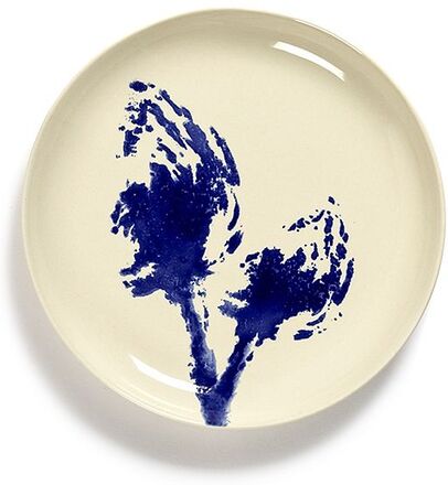 Plate S White Artichoke Blue Feast By Ottolenghi Set/2 Home Tableware Plates Dinner Plates White Serax