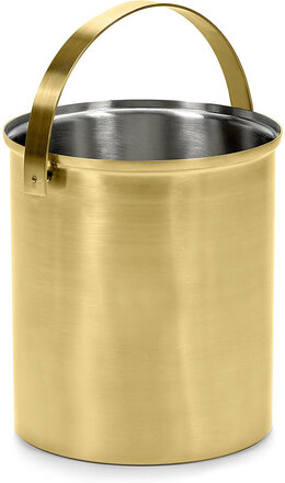Ice Bucket M Brushed Steel Home Tableware Drink & Bar Accessories Ice Buckets Gold Serax