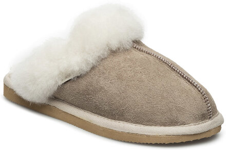 Jessica Tofflor Slippers Tøfler Beige Shepherd*Betinget Tilbud