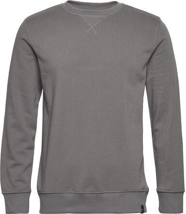 O-Neck Sweat Tops Sweat-shirts & Hoodies Sweat-shirts Grey Shine Original