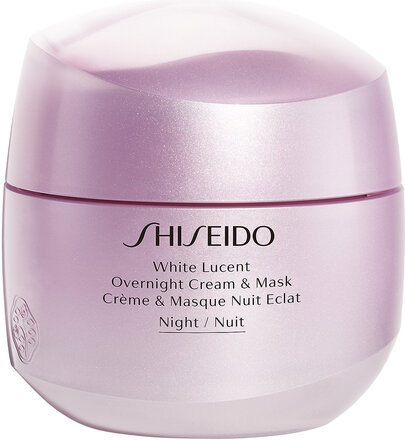 Shiseido White Lucent Overnight Cream And Mask Beauty Women Skin Care Face Moisturizers Night Cream Nude Shiseido