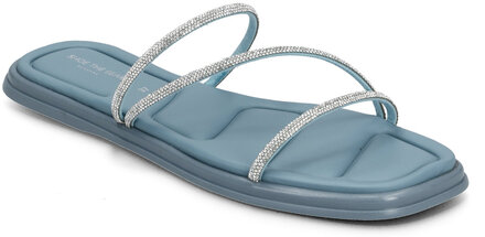 Selena Glam Sandal Platta Sandaler Blue Shoe The Bear