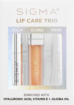 Lip Care Trio Lipgloss Sminke Multi/mønstret SIGMA Beauty*Betinget Tilbud