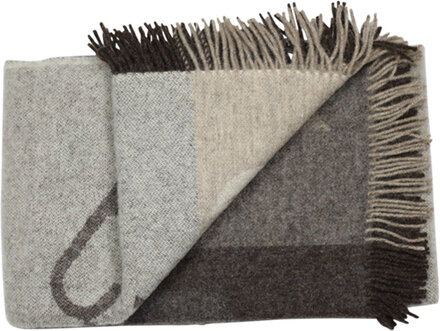 Leonard 140X240 Cm Home Textiles Cushions & Blankets Blankets & Throws Grey Silkeborg Uldspinderi