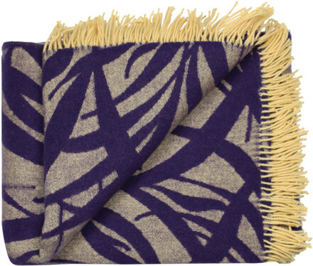 Nida 130X190Cm Home Textiles Cushions & Blankets Blankets & Throws Navy Silkeborg Uldspinderi