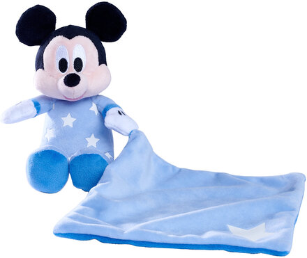 Disney Sleep Well Mickey Gid, Mickey Toys Soft Toys Stuffed Animals Blue Mickey Mouse