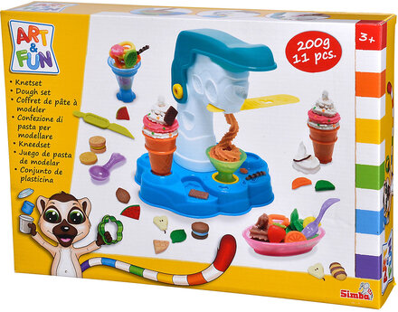 Art & Fun Dough Set Ice Cream Station Toys Creativity Drawing & Crafts Craft Play Dough Multi/patterned Simba Toys