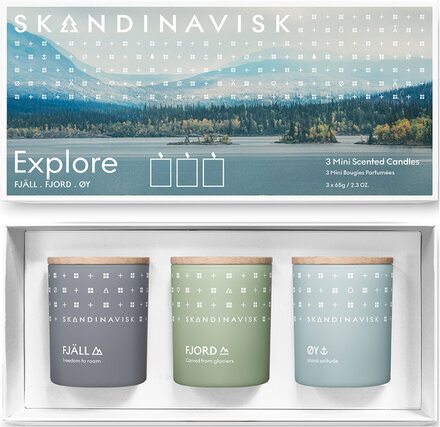 Explore Mini Candle Giftset 65G X 3 Duftlys Nude Skandinavisk