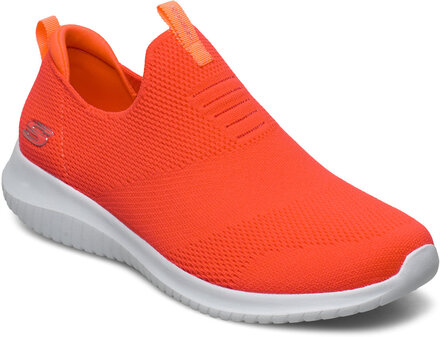 Womens Ultra Flex - First Take Lave Sneakers Oransje Skechers*Betinget Tilbud