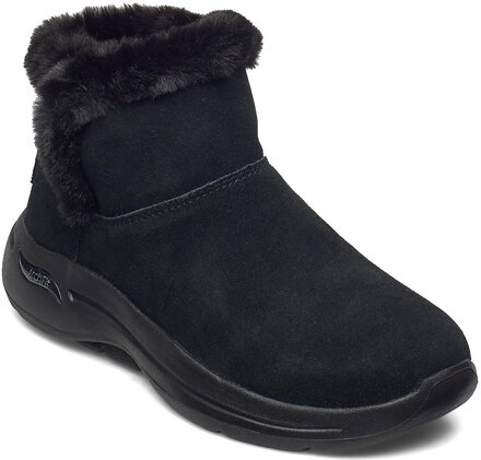 Womens Gowalk Arch Fit - Cherish Shoes Boots Ankle Boots Ankle Boot - Flat Svart Skechers*Betinget Tilbud