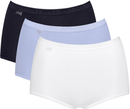Sloggi Basic+ Maxi C3P Lingerie Panties High Waisted Panties Multi/patterned Sloggi