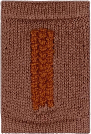 Knitted Letter I, Rose Home Kids Decor Decoration Accessories-details Brown Smallstuff