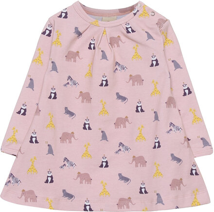 Dress Ls, Zoo Garden, Rose Tops T-shirts Long-sleeved T-shirts Multi/patterned Smallstuff