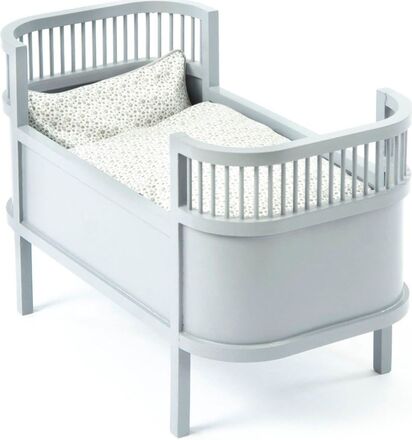 Rosaline Doll Bed, Grey Toys Dolls & Accessories Doll Beds Grey Smallstuff