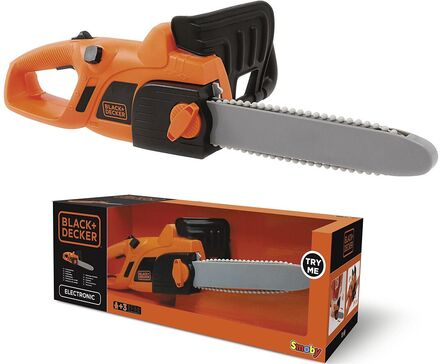 Black & Decker - Chainsaw Toys Role Play Toy Tools Oransje Smoby*Betinget Tilbud