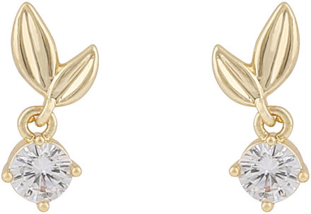 Meya Short Pendant Ear Accessories Jewellery Earrings Studs Gold SNÖ Of Sweden