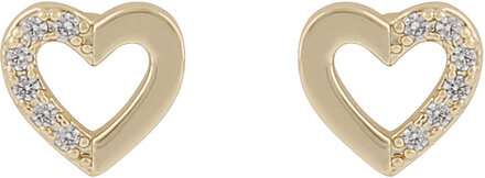 Brooklyn Small Ear Accessories Jewellery Earrings Studs Gold SNÖ Of Sweden