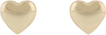 Brooklyn Heart Ear Accessories Jewellery Earrings Studs Gold SNÖ Of Sweden