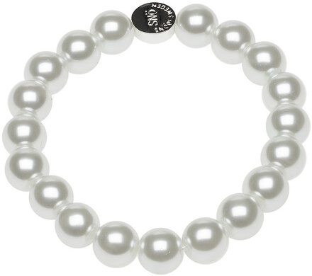 Laney Elastic Pearl Brace Silver/M Accessories Jewellery Bracelets Pearl Bracelets Silver SNÖ Of Sweden