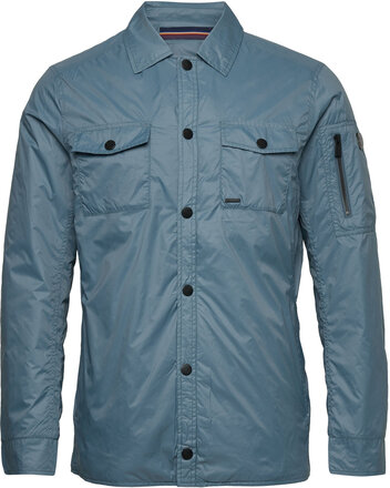 Positano Jkt M Overshirts Light Jackets Blå SNOOT*Betinget Tilbud