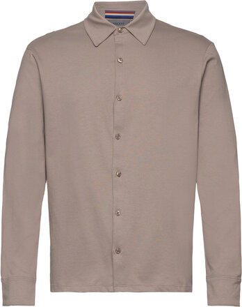 Fiere Ls Shirt M Tops Polos Long-sleeved Beige SNOOT