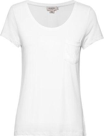 Slcolumbine Tee Tops T-shirts & Tops Short-sleeved White Soaked In Luxury