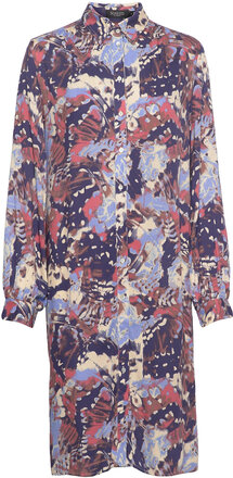 Slmayana Shirt Dress Ls Kort Kjole Multi/patterned Soaked In Luxury