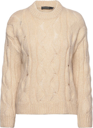Slgunn Pullover Tops Knitwear Jumpers Cream Soaked In Luxury