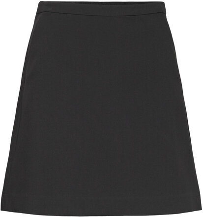 Slcorinne Aline Skirt Kort Kjol Black Soaked In Luxury