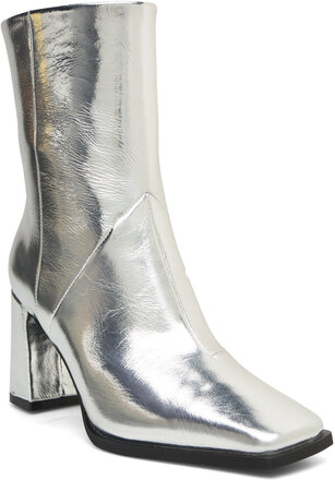Boot Shoes Boots Ankle Boots Ankle Boots With Heel Silver Sofie Schnoor