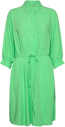 Srelianna Shirt Dress Kort Kjole Green Soft Rebels
