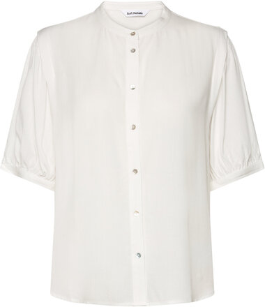 Srpansy Shirt Tops Blouses Short-sleeved White Soft Rebels