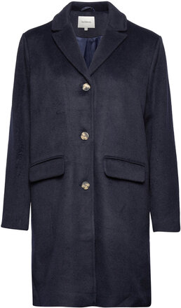 Srines Coat Outerwear Coats Winter Coats Navy Soft Rebels