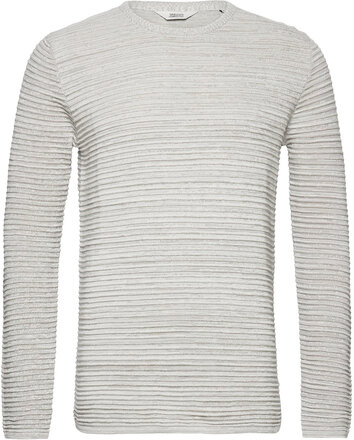 Sdstruan Tops Knitwear Round Necks Grey Solid