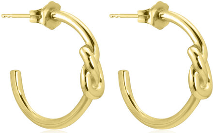 Knot Mini Hoops Accessories Jewellery Earrings Hoops Gold SOPHIE By SOPHIE