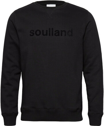 Willie Sweatshirt Sweat-shirt Genser Svart Soulland*Betinget Tilbud