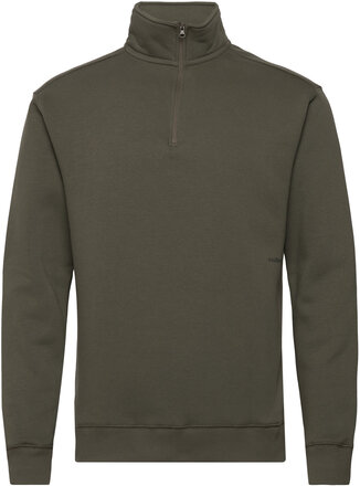 Ken Half Zip Sweatshirt Sweat-shirt Genser Kakigrønn Soulland*Betinget Tilbud
