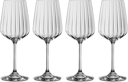 Lifestyle Vitvinsglas 44Cl 4-P Home Tableware Glass Wine Glass White Wine Glasses Nude Spiegelau