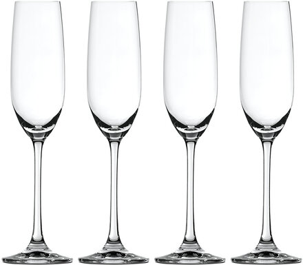 Salute Champagne Glas 21 Cl 4-P Home Tableware Glass Champagne Glass Nude Spiegelau*Betinget Tilbud