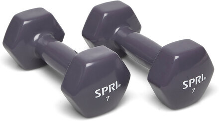 Spri Dumbbell Vinyl 3,2Kg/7Lb Pair Accessories Sports Equipment Workout Equipment Gym Weights Lilla Spri*Betinget Tilbud