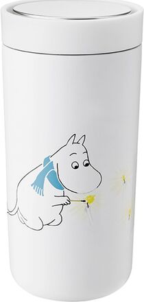 To Go Click Termokop 0.4 L. Moomin Frost Home Tableware Cups & Mugs Thermal Cups White Stelton