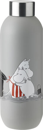 Keep Cool Drikkeflaske 0.75 L. Moomin Light Grey Home Kitchen Water Bottles Grey Stelton